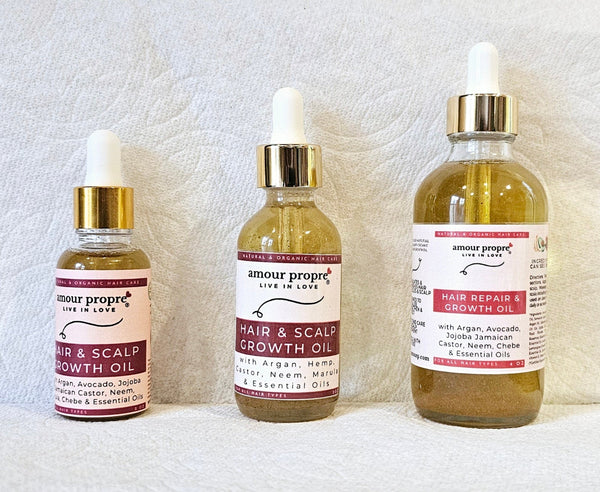 Organic Chebe Hair Growth Oil with Avocado and Argan Oils