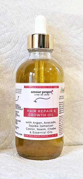 Organic Chebe Hair Growth Oil with Avocado and Argan Oils